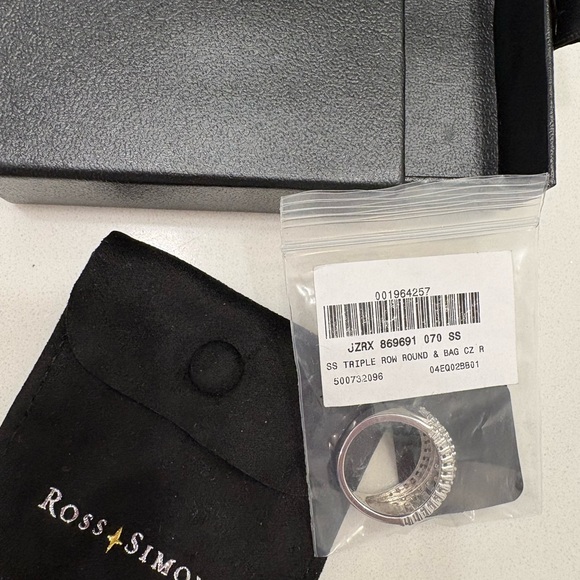 Ross-Simons Triple Row CZ ring - Picture 3 of 3